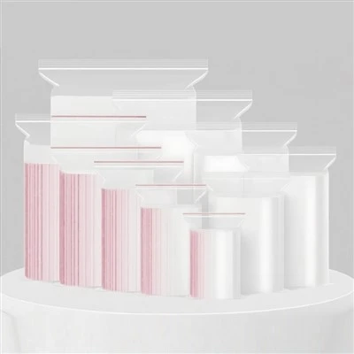 Small Zippered Transparent Plastic Ziploc Bag